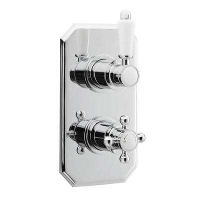 Nuie Victorian Traditional Twin Concealed  Thermostatic Shower Valve