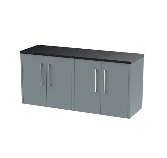 Hudson Reed Juno 1200mm Wall Hung 4 Door Vanity & Basin/worktop