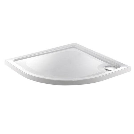 Kartell JTFusion Quadrant Anti-Slip Shower Tray With Waste - White