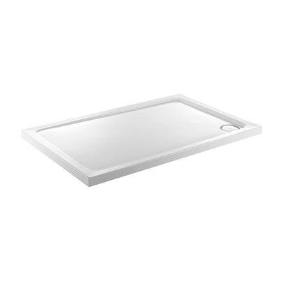 Kartell JTFusion Rectangular Shower Tray with Waste - White