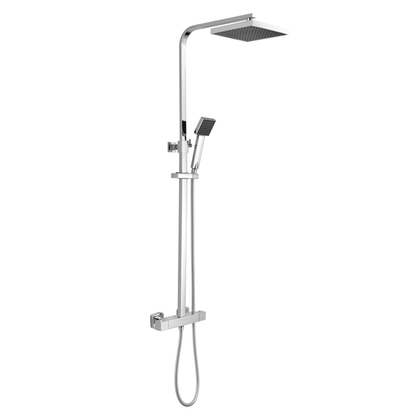 Nuie Square Thermostatic Bar Shower with Kit