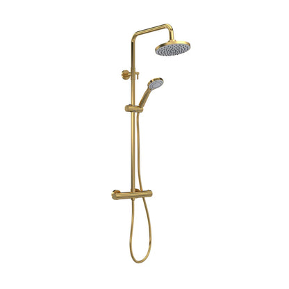 Nuie Arvan Round Thermostatic Bar Shower with Kit