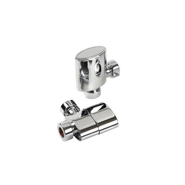 Kartell Aspen Radiator Valve - Pair Chrome