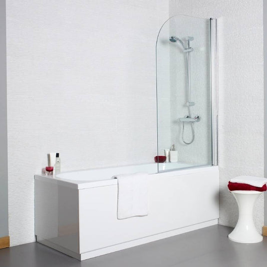 Kartell Koncept Straight Shower Bath Screen -  6mm Glass