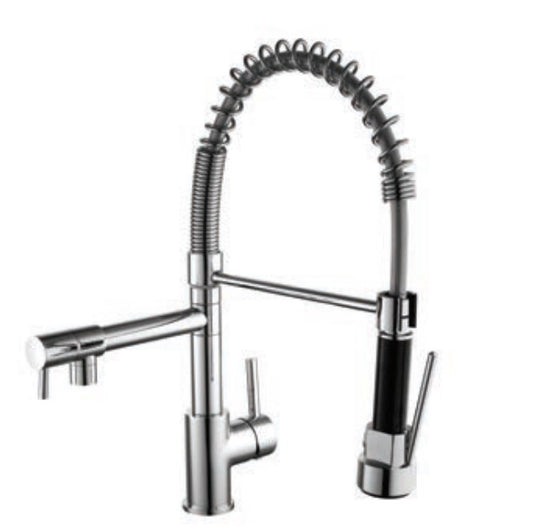 Kartell Dual Spout Kitchen Mixer Tap W/Pull Out