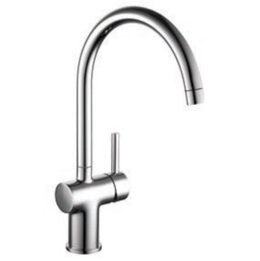 Kartell Mono Round Kitchen Sink Mixer - Chrome