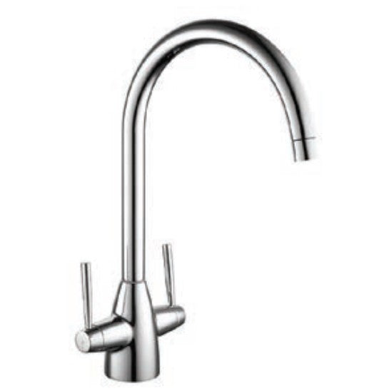 Kartell Mono Round 2 Handle Kitchen Sink Mixer