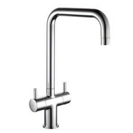 Kartell Mono Dual Lever Kitchen Sink Mixer - Chrome