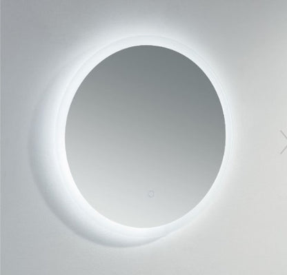 Kartell Oaksey Round Mirror - Frosted Edge