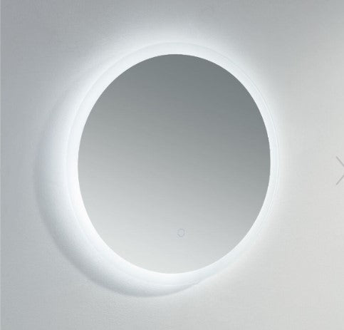 Kartell Oaksey Round Mirror - Frosted Edge