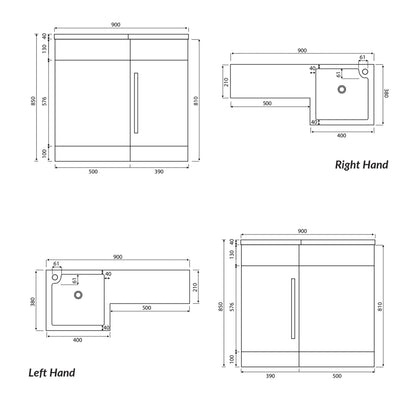 Scudo Lili 390mm x 810mm x 380mm Floorstanding Unit