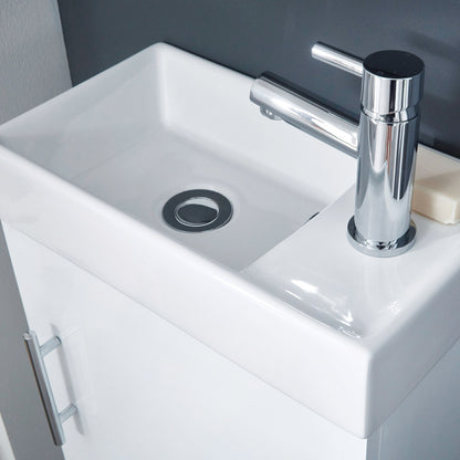 Scudo Waterguard Cloakroom Unit - Gloss White