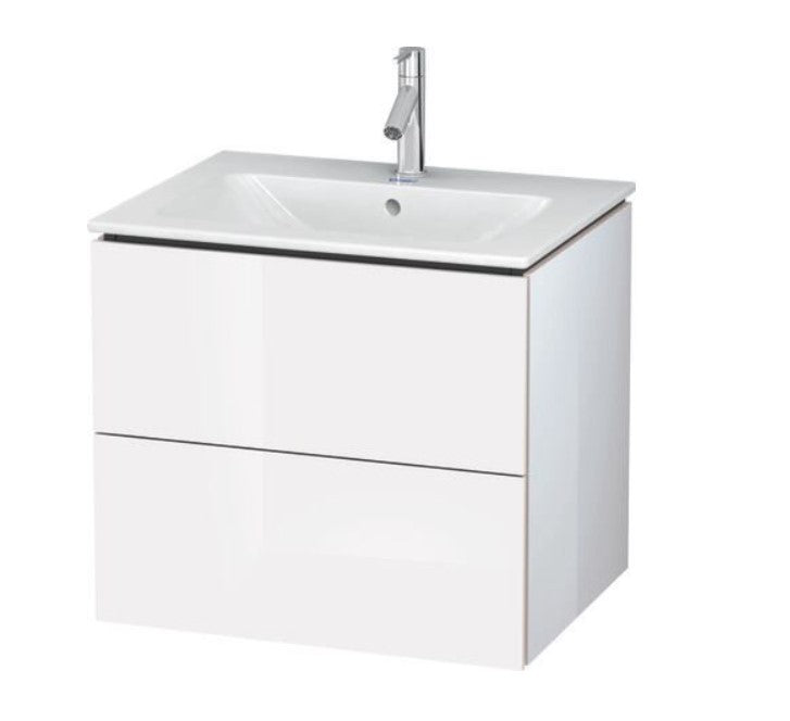 Duravit L-Cube Wall Hung Vanity Unit - White Gloss