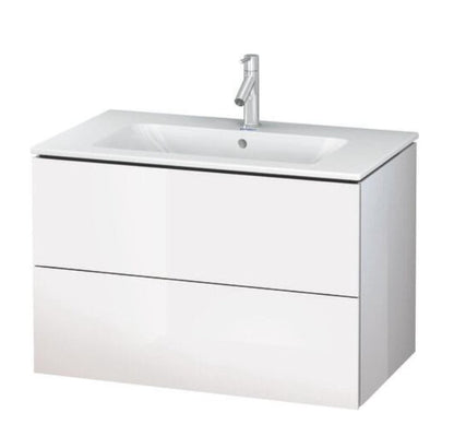 Duravit L-Cube Wall Hung Vanity Unit - White Gloss