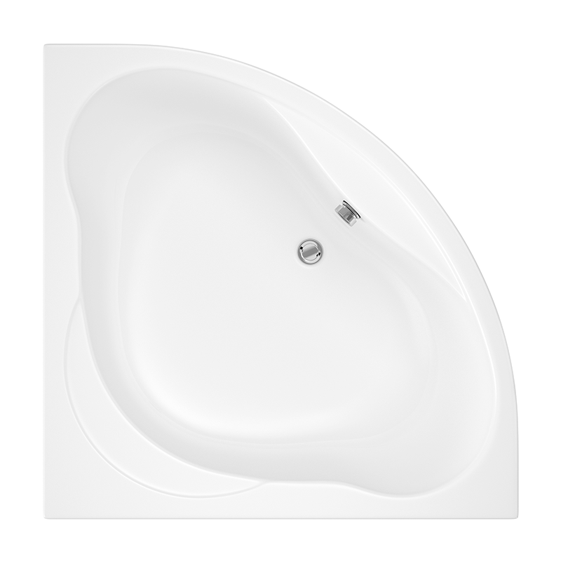 Trojan Laguna Square Corner Bath - No tap holes