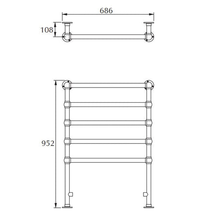 Imperial Lund 1000 x 700 Floor Radiator