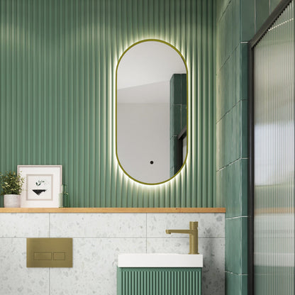 Scudo Aubrey 400 x 800mm LED Cloakroom Mirror