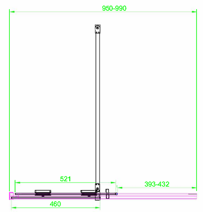 Scudo Momentum 8mm Wetroom Sliding Door