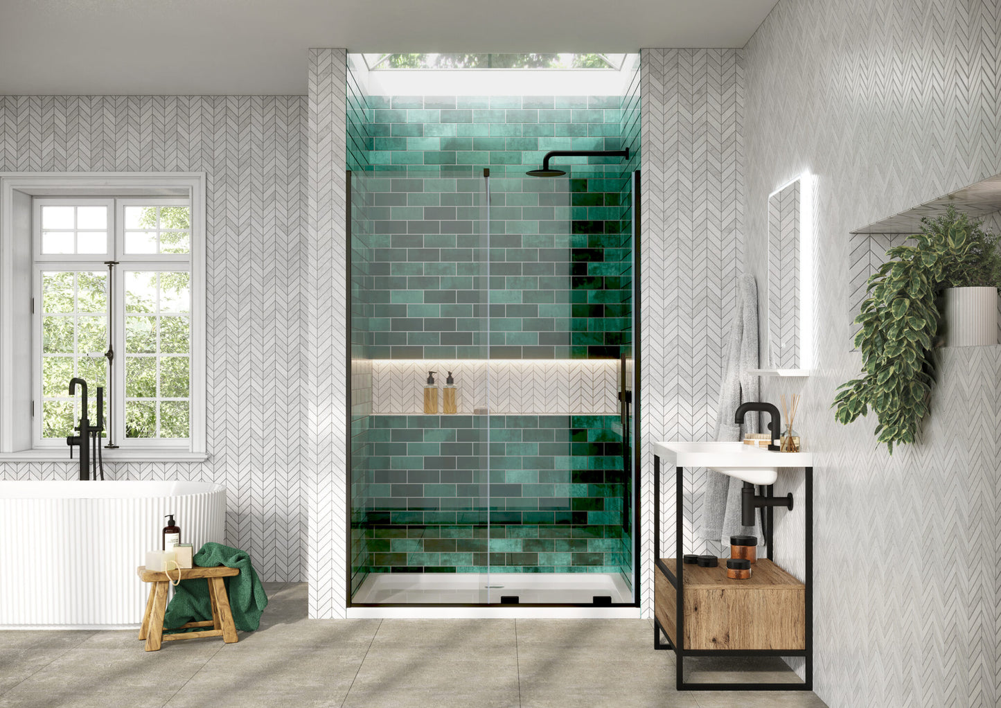 Scudo Momentum 8mm Wetroom Sliding Door