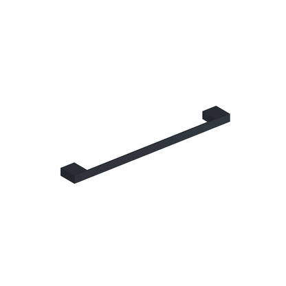 Scudo Mono Wall Mounted Towel Bar - Matt Black