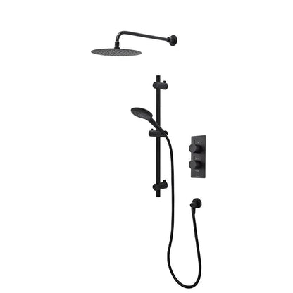 Tavistock Merit Dual Function Shower System With Riser Kit & Overhead Shower