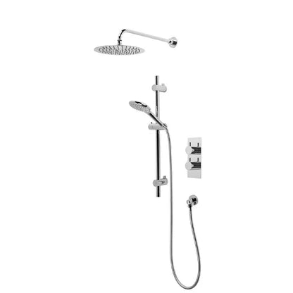 Tavistock Merit Dual Function Shower System With Riser Kit & Overhead Shower