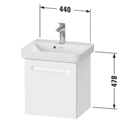 Duravit No.1 Wall Hung One Door Vanity Unit and Basin