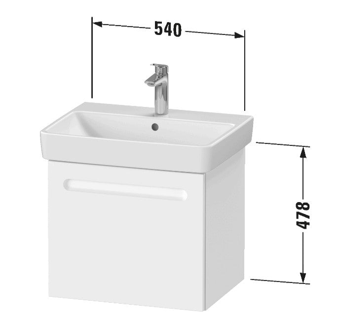 Duravit No.1 Wall Hung Vanity Unit and Basin