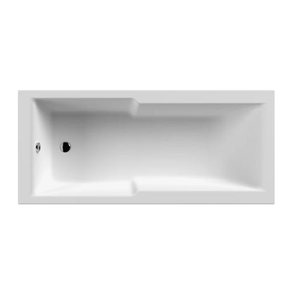 Nuie Square Straight 1700 x 750mm Shower Bath