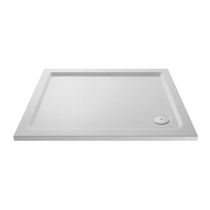 Hudson Reed Rectangular Shower Tray - Matt White Slip Resistant - Fine Texture