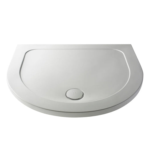 Hudson Reed D Shape Shower Tray-1050mm - White