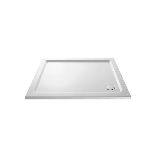 Nuie Rectangular Shower Tray - Corner waste hole