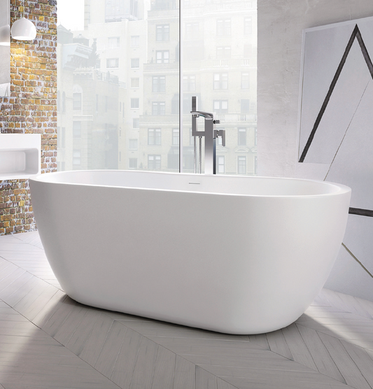 Scudo Onyx Freestanding Bath - White