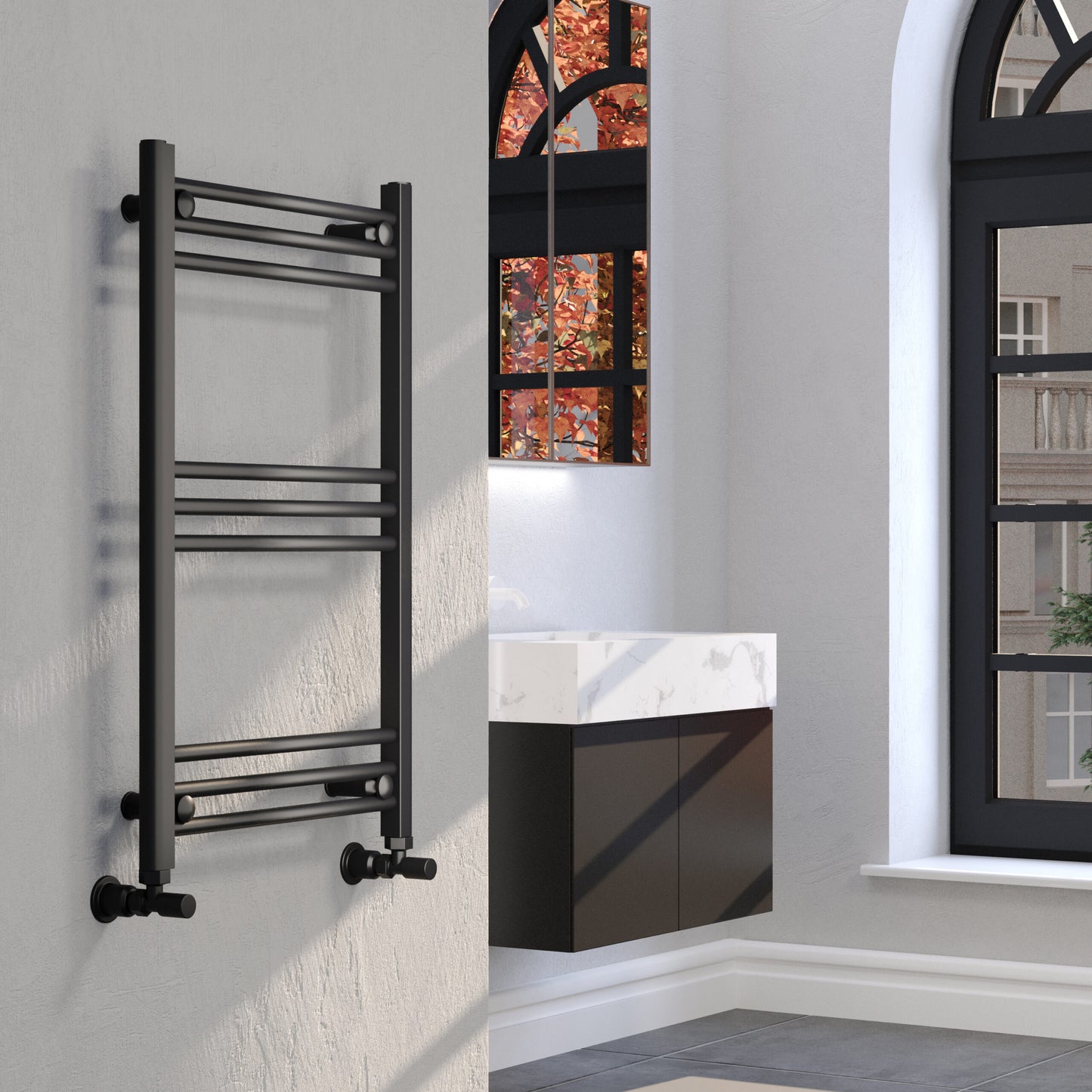 Kartell K-Rad Ontario 780 x 500mm Aluminium Towel Radiators