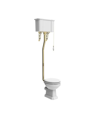 Tavistock Victoria Toilet Flush Pipe & Fittings - Brushed Brass