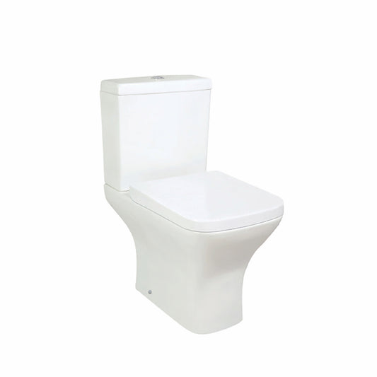 Scudo Porto Rimless WC with Seat - White