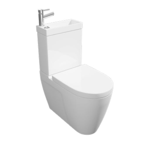 Kartell Combination 2-In-1 Pan with Seat and Cistern with Basin & Mixer