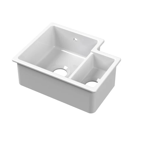 Nuie Undermount Sink Central Waste 1.5 Bowl 549 x 441 x 195