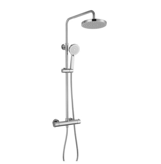 RAK Cool Touch Thermostatic Shower Column, Fixed Head and Shower Kit