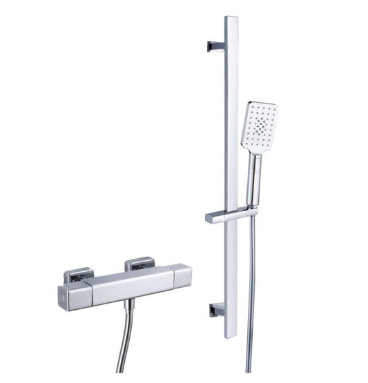 RAK Cool Touch Exposed Thermostatic Shower Valve With Slide Rail Kit