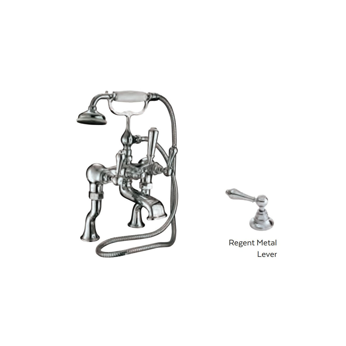 Imperial Regent Deck Mounted Bath Shower Mixer
