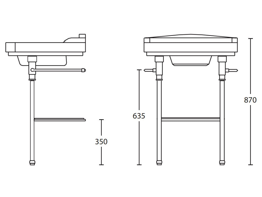 Imperial Regent 700mm Basin and Charlotte Stand