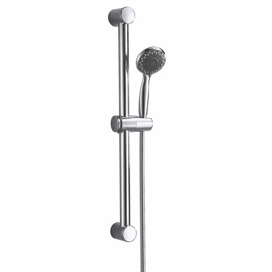 Scudo Round Slide Rail Kit with Multi-Function Handset - Chrome