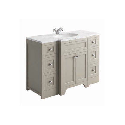 Harrogate Ripley 1200mm Vanity Unit and Central Ceramic Basin