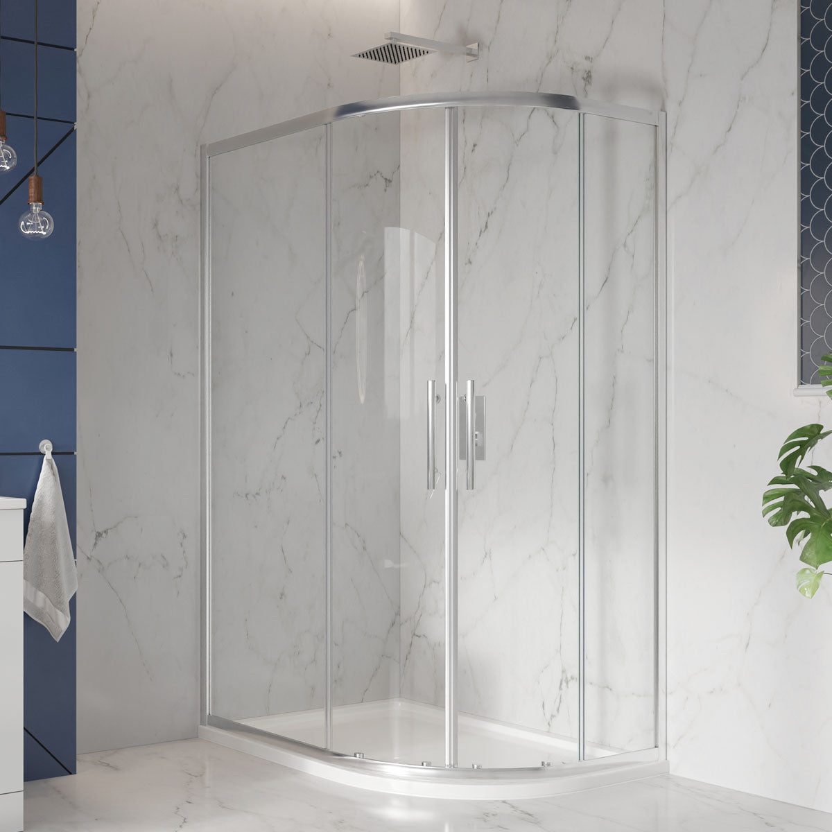 Scudo S8 Double Quadrant Shower Door