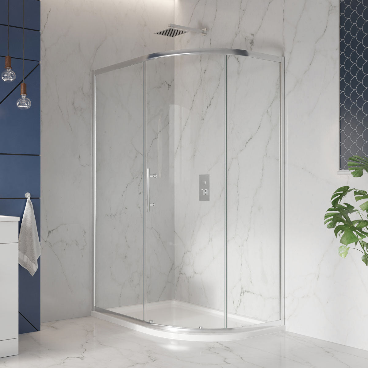 Scudo S8 Single Quadrant Shower Door