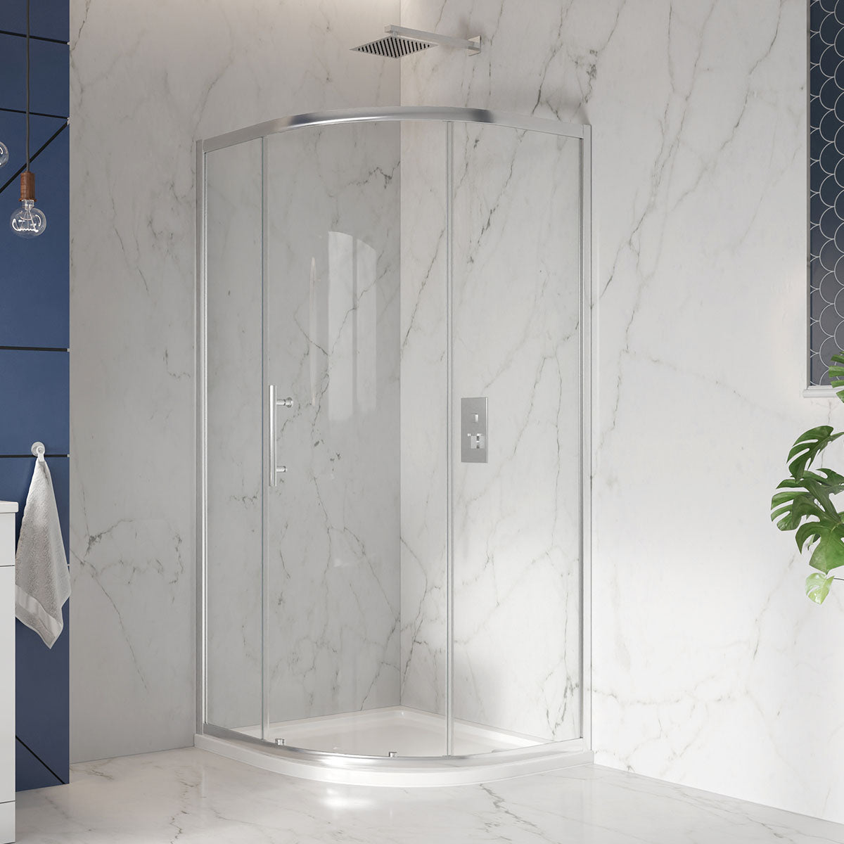 Scudo S8 Single Quadrant Shower Door