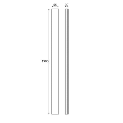 Scudo Extension Profile for S6 and S8 Enclosures