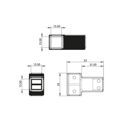 Scudo S8 Support Rail Joining Piece