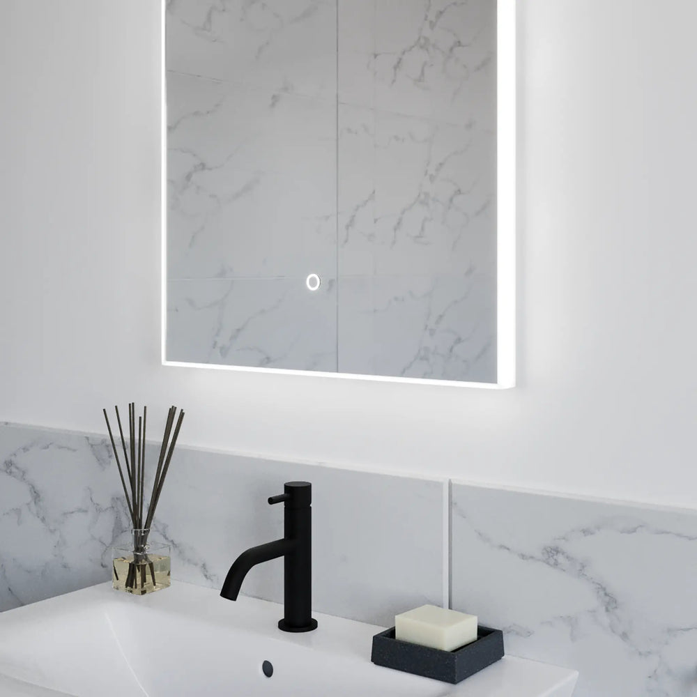 Sensio Ilnius slim-line illuminated border Mirror